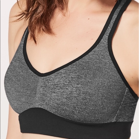 lululemon athletica Other - NWT lululemon Speed Up Bra heathered Black Grey